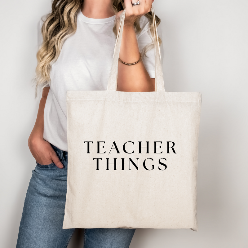 Teacher Things Tote
