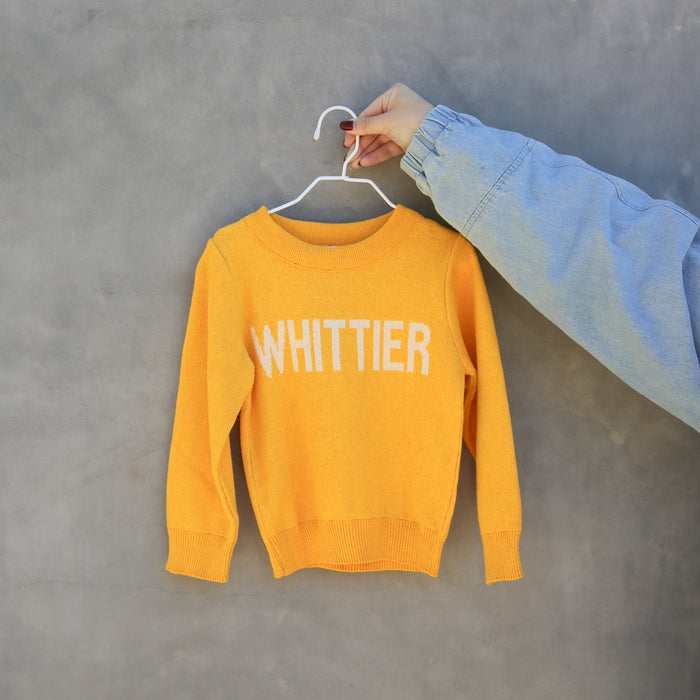TOWN PRIDE Sweatshirt 2T Whittier Kids Classic Crewneck Sweater | Yellow