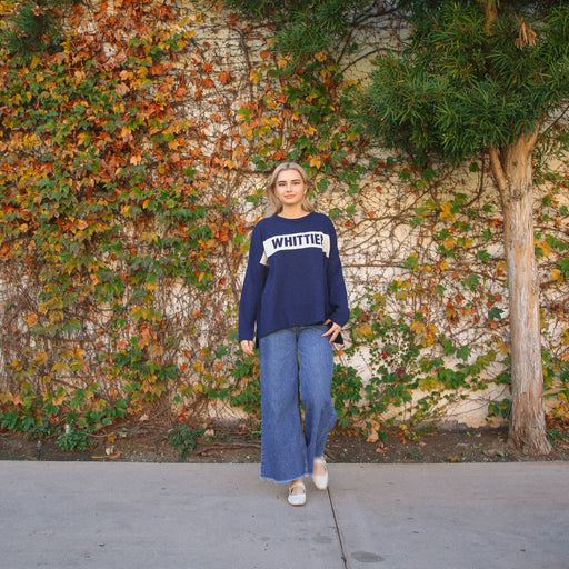 TOWN PRIDE Sweatshirt Whittier Relaxed Sweater | Navy