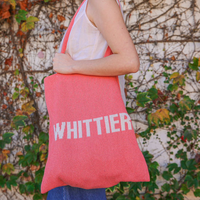 TOWN PRIDE TOTE BAG CORAL Whittier Knit Tote