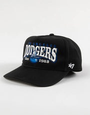 LA Dodgers Black Triple Swirl 47 Hitch - front