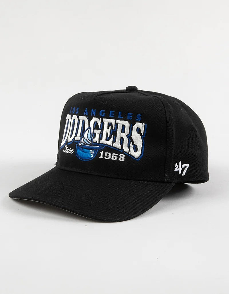 LA Dodgers Black Triple Swirl 47 Hitch - front