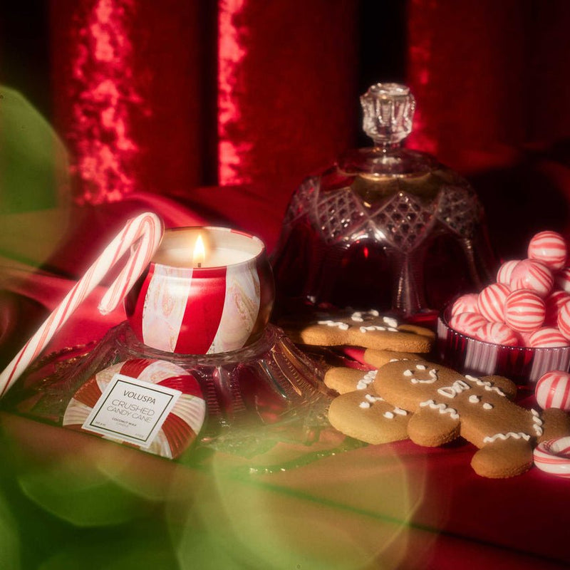 VOLUSPA CANDLE Crushed Candy Cane | Mini Tin Candle