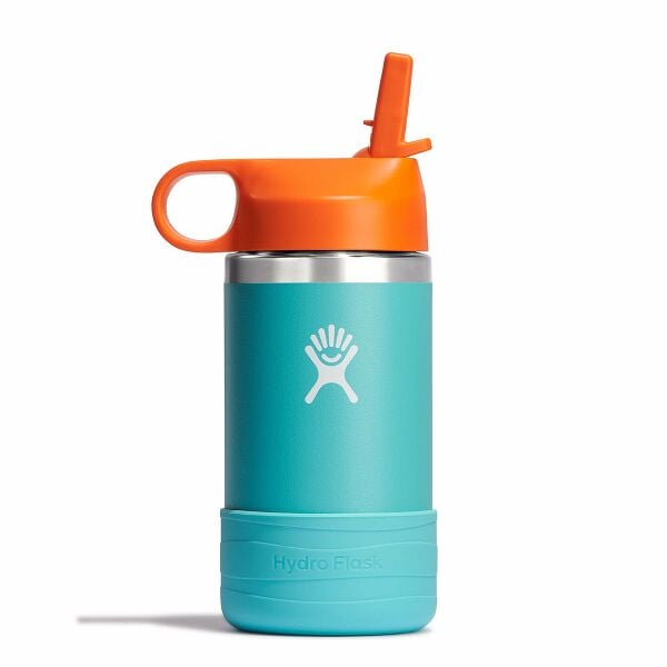 Kids 12 oz Wide Mouth Straw Cap and Boot