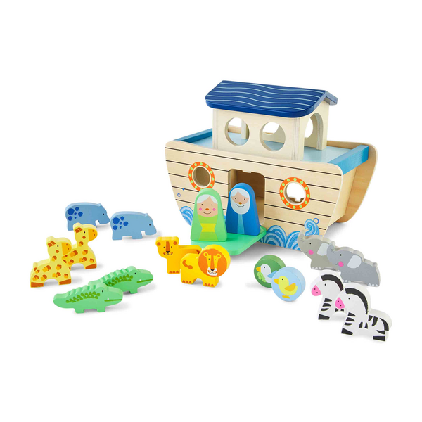 WOOD NOAHS ARK SHAPE SORTER