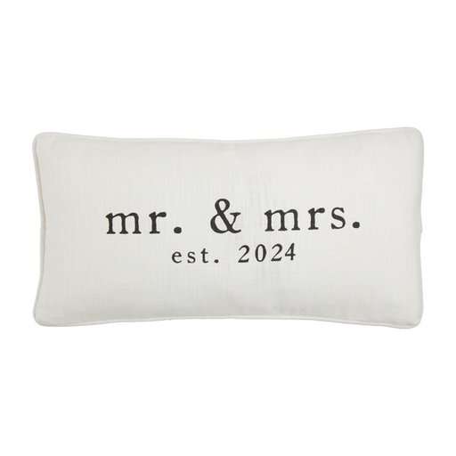 Mr. & Mrs. Est. 2024 Lumbar Pillow - LOCAL FIXTURE