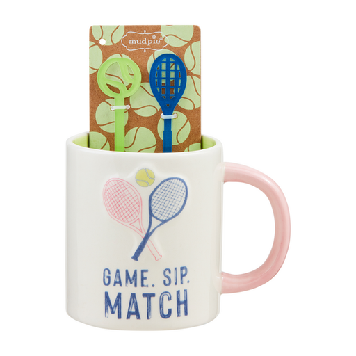 Tennis Mug & Stirrer Sets - LOCAL FIXTURE