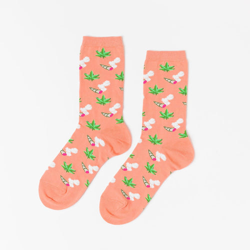 Weed Crew Socks - Small
