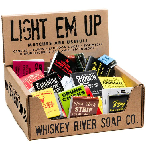 WHISKEY RIVER SOAP CO. MATCHES Vintage-Style Matchbooks