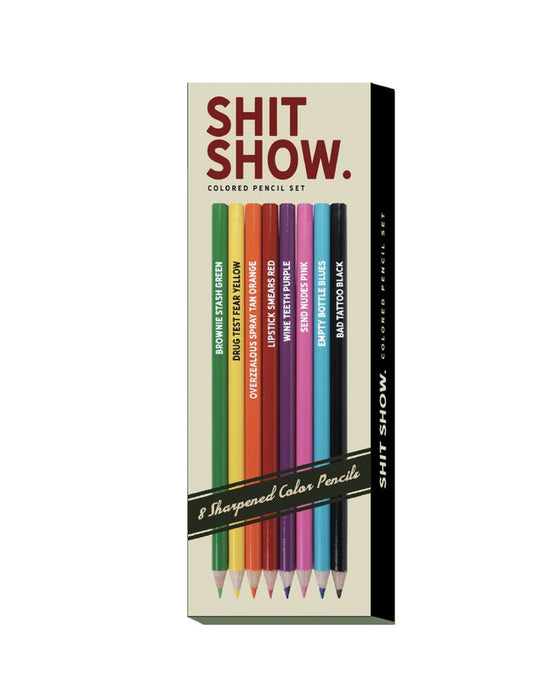 WHISKEY RIVER SOAP CO. PENCIL Shit Show Colored Pencils