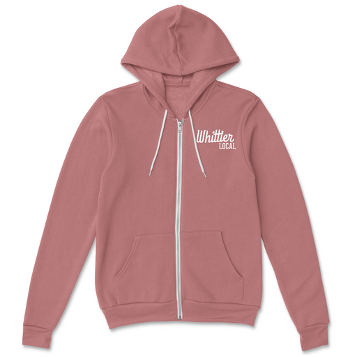 WHITTIER LOCAL CLOTHING MAUVE / X-SMALL Whittier Local Zip-up Hoodie