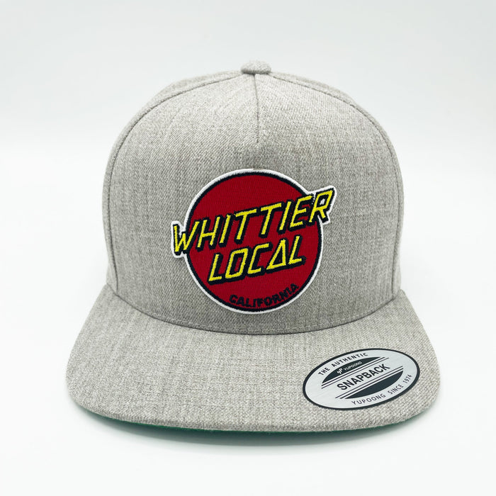 WHITTIER LOCAL HATS Grey Whittier Local Santa Cruz - Flat Bill Snapback