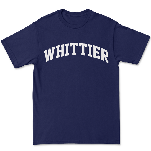 WHITTIER LOCAL SHIRTS Whittier Varsity Navy Tee