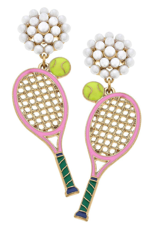 Wilson Tennis Racket Enamel Earrings - LOCAL FIXTURE