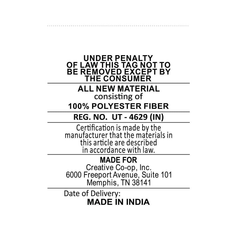 Stonewashed Cotton Printed Lumbar Pillow | Christmas Trees