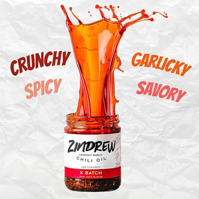 ZINDREW FOOD Zindrew Crunchy Garlic Chili Oil - X Batch - 8.12oz