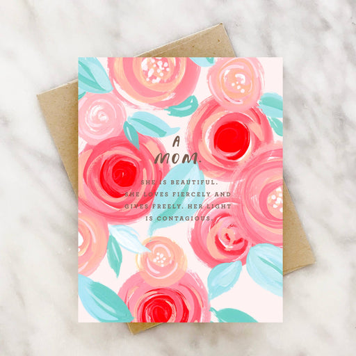2021 CO. CARD Mom Definition | Floral Mother's Day Card