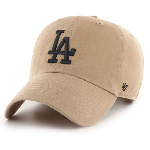 47 BRAND HATS 47 BRAND KHAKI LOS ANGELES DODGERS ADJUSTABLE HAT