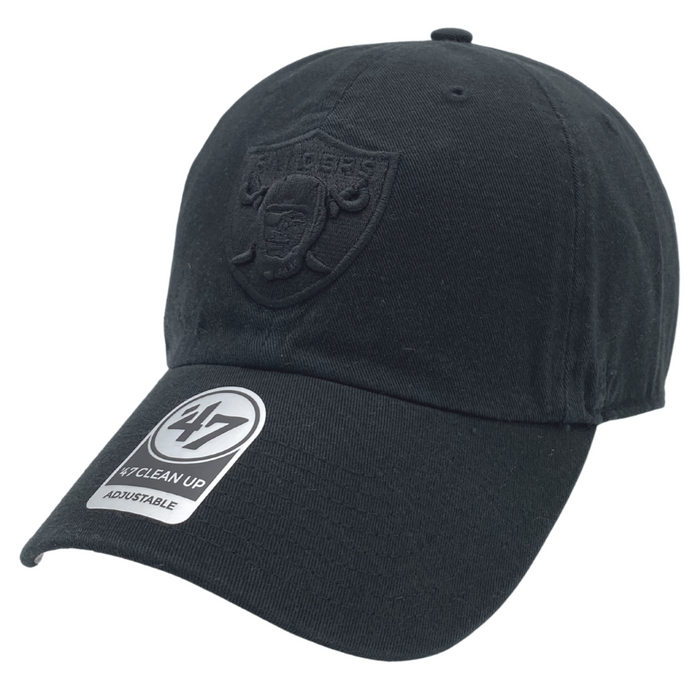 47 Brand Las Vegas Raiders Clean Up Hat in Black LOCAL FIXTURE
