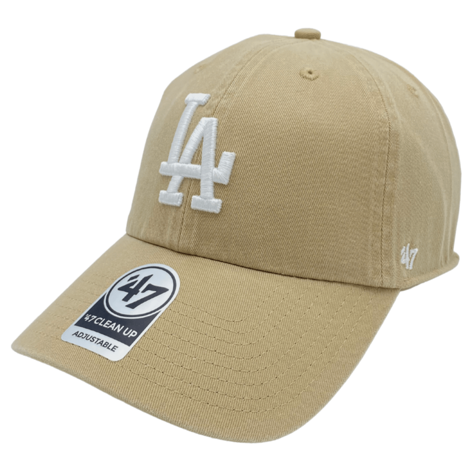 47 Brand Los Angeles Dodgers Clean Up Hat, Khaki