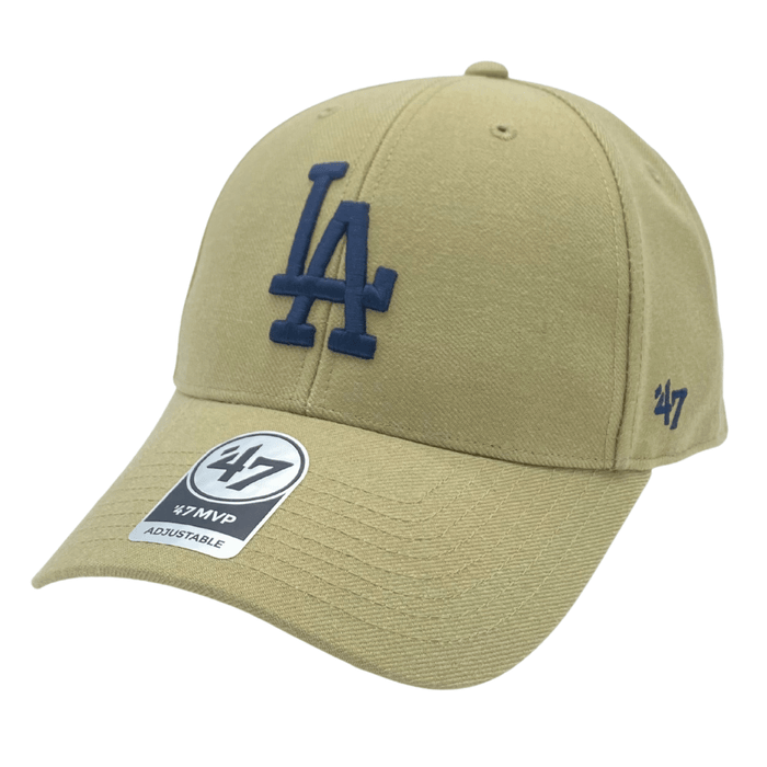 47 BRAND HATS '47 Brand MVP Los Angeles Dodgers Khaki Adjustable Hat