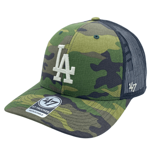 47 BRAND HATS Los Angeles Dodgers '47 Camo Trucker Mesh Snapback Hat