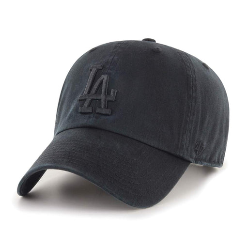47 BRAND HATS LOS ANGELES DODGERS ALL BLACK '47 CLEAN UP