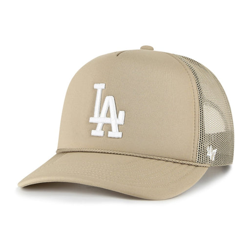 47 BRAND HATS LOS ANGELES DODGERS FOAM FRONT MESH '47 TRUCKER KHAKI