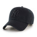 47 BRAND HATS NEW YORK YANKEES '47 CLEAN UP BLACK