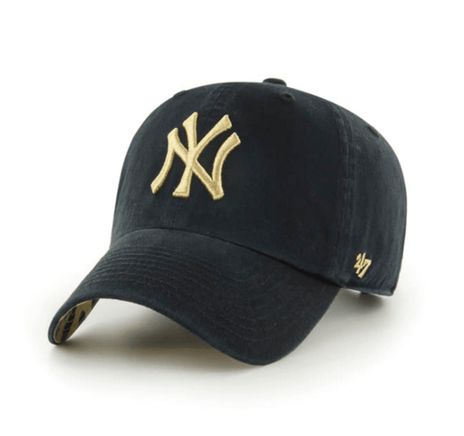 47 BRAND HATS New York Yankees |  Black with  Bagheera under '47 Clean Up