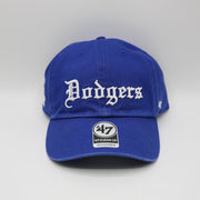 47 BRAND HATS Royal Blue Los Angeles Dodgers Script Side Clean up