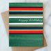 ABIGAIL JAYNE DESIGN CARD Blanket Stripe Birthday Card