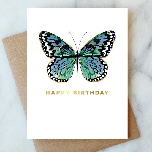 ABIGAIL JAYNE DESIGN CARD Blue Butterfly Birthday Card