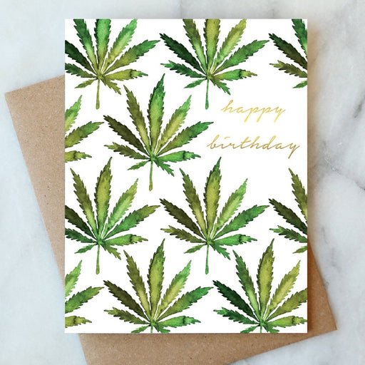 ABIGAIL JAYNE DESIGN CARD Cannabis Birthday Card