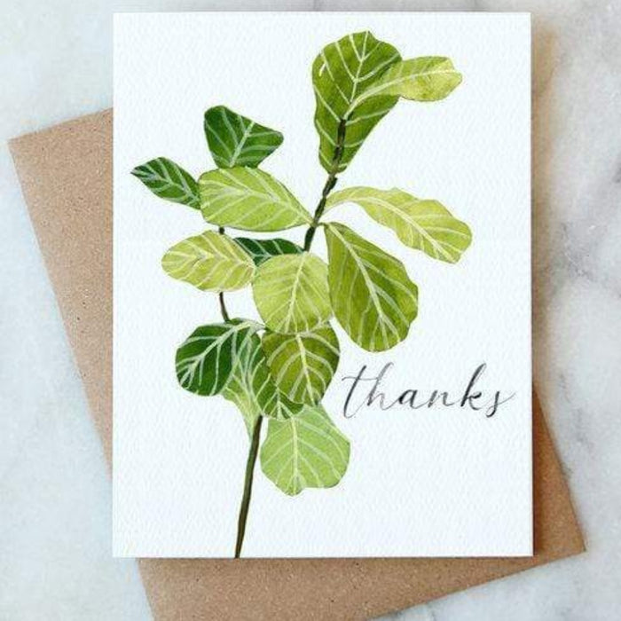 FIDDLE LEAF THANKS CARD - LOCAL FIXTURE