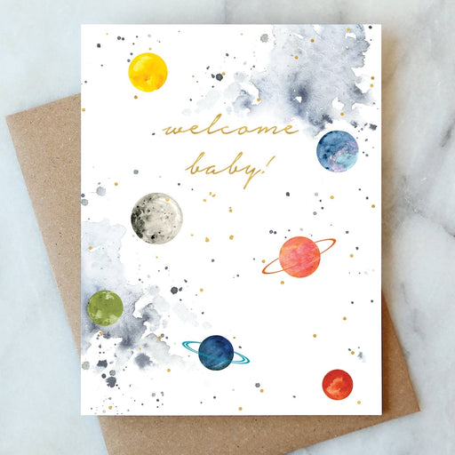 ABIGAIL JAYNE DESIGN CARD Space Baby Card