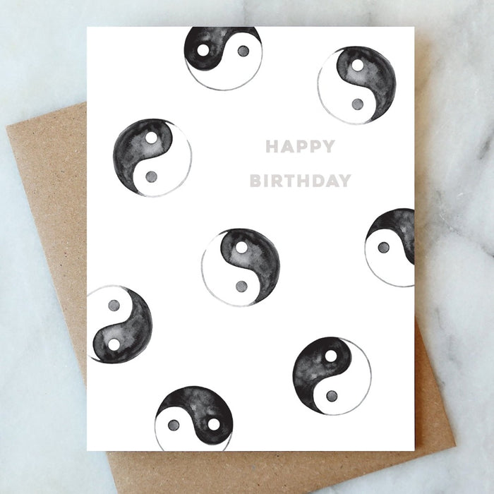 ABIGAIL JAYNE DESIGN CARD Yin Yang Birthday Card