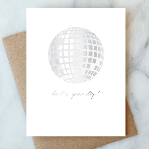 ABIGAIL JAYNE DESIGN CARDS Disco Ball Let's Party Card