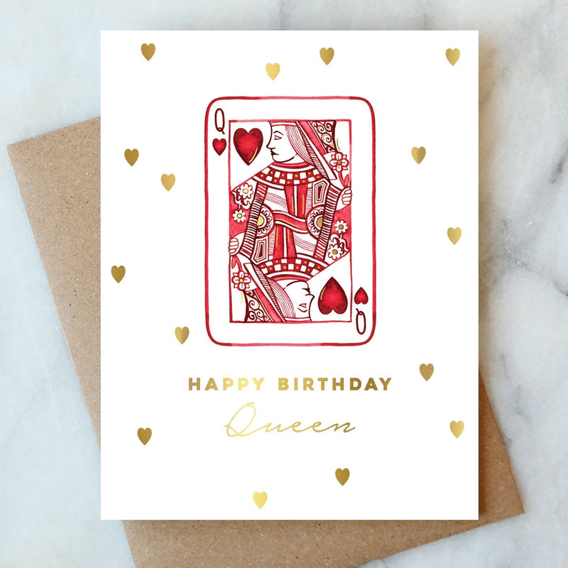 ABIGAIL JAYNE DESIGN CARDS Queen of Hearts Birthday Card