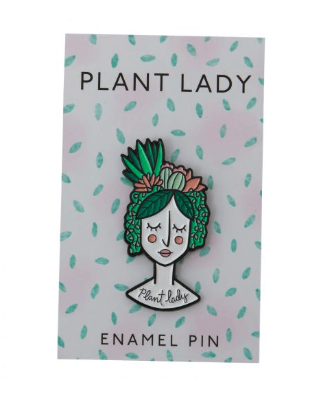 ACCENT DECOR PIN PLANT LADY Enamel Pin Collection