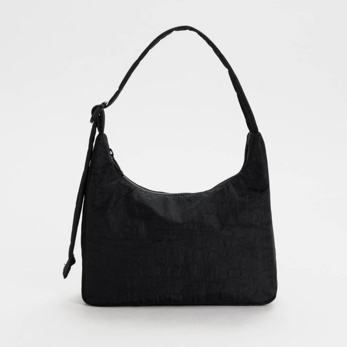 BAGGU HANDBAG BLACK Mini Nylon Shoulder Bag