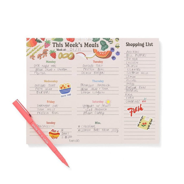 BAN.DO NOTEPAD Fruity Meal Planner