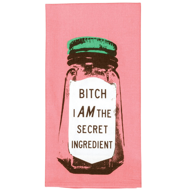 BLUE Q KITCHEN Bitch I am the Secret Ingredient Dish Towel