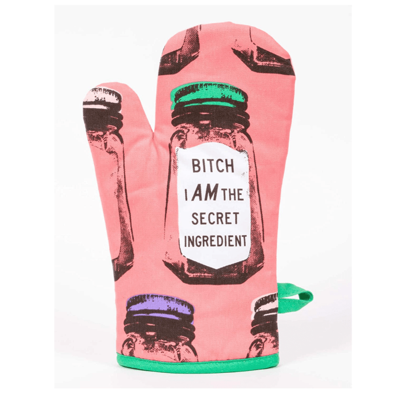 BLUE Q KITCHEN Bitch I am the Secret Ingredient Oven Mitt