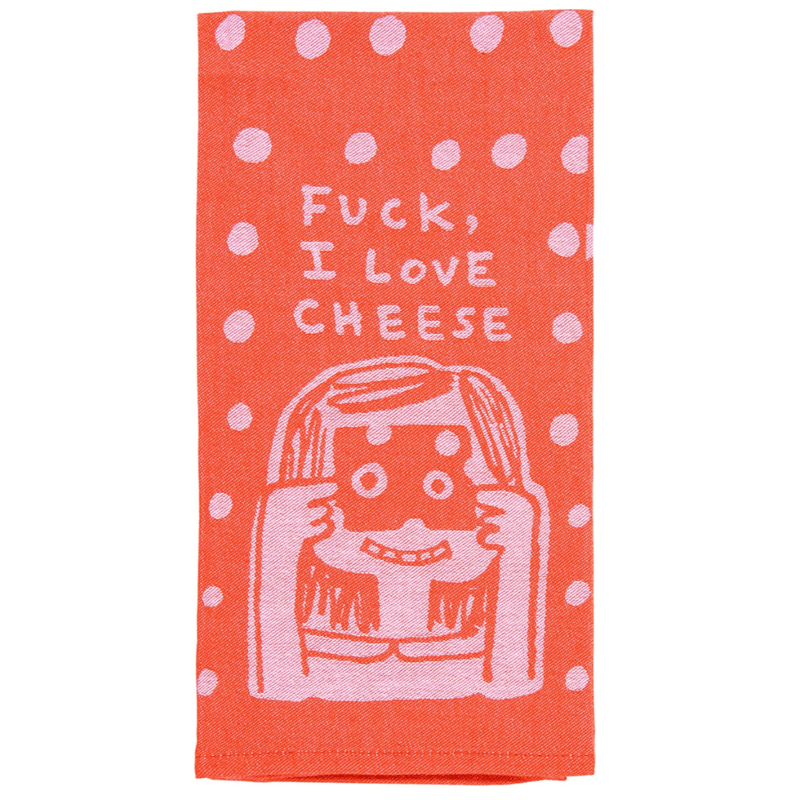 BLUE Q KITCHEN Fuck, I Love Cheese Dish Towel