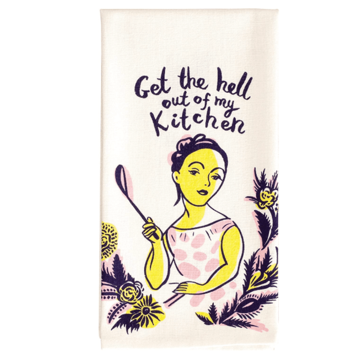 BLUE Q KITCHEN Get the Hell Out of my Kitchen Dish Towel