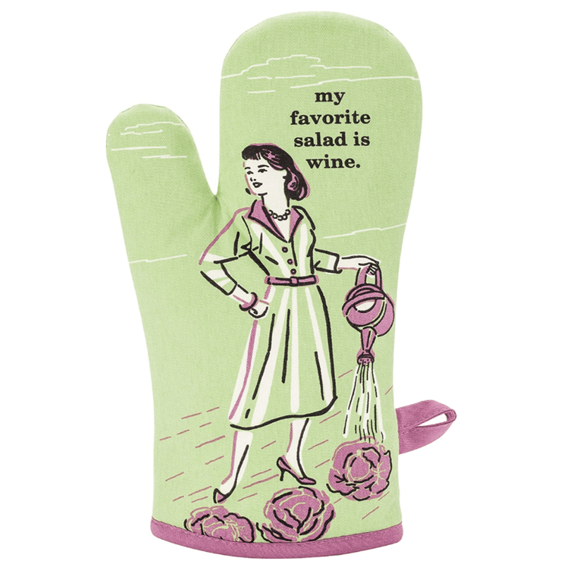 BLUE Q KITCHEN My Favorite Salad is Wine Oven Mitt