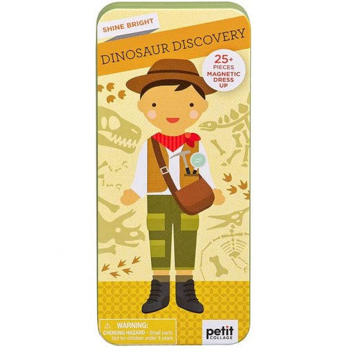 CHRONICLE BOOKS GAMES Shine Bright Dino Discovery Magnetic Dress Up