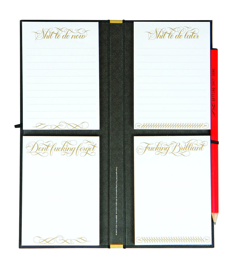 CHRONICLE BOOKS NOTEPAD Getting Shit Done List Ledger