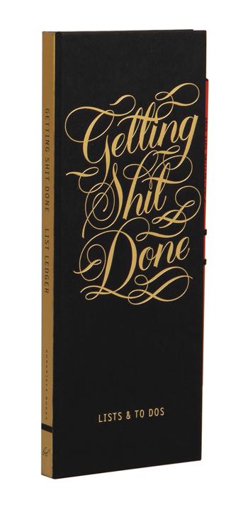 CHRONICLE BOOKS NOTEPAD Getting Shit Done List Ledger